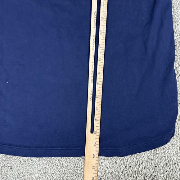 Lacoste Rugby Shirt Dress Youth Girls 8 Navy Pink Colorblock Long Sleeve Cotton - Picture 9 of 11